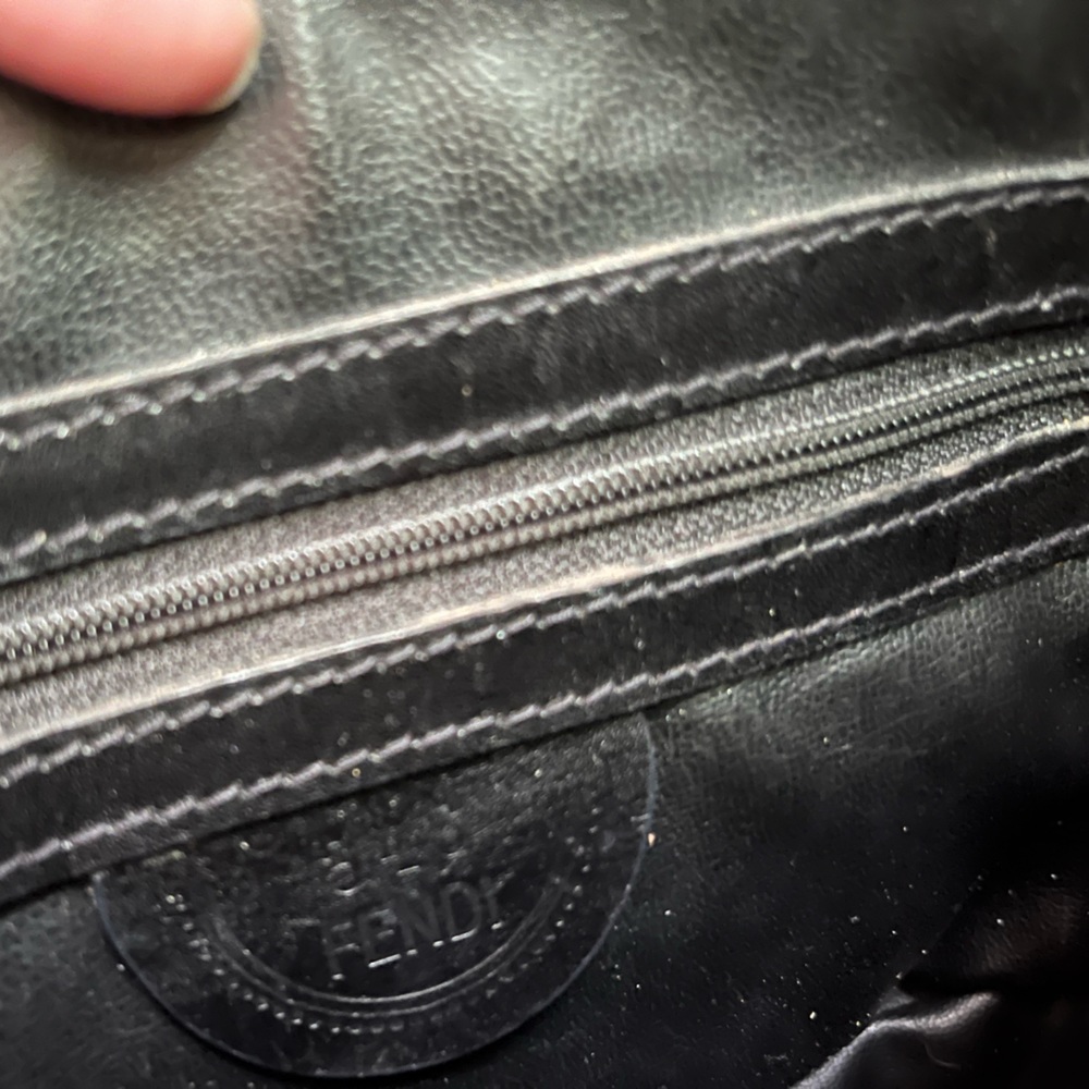 🎉HP🎉FENDI Vintage Leather Janus Mini Dome Bag - Picture 10 of 14